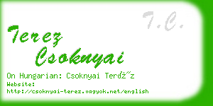 terez csoknyai business card